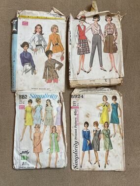 Vintage patterns Women’s Size 14 from the 60’s DIY